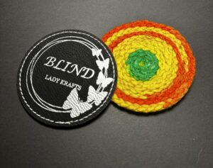 Orange, Yellow and Green Coaster